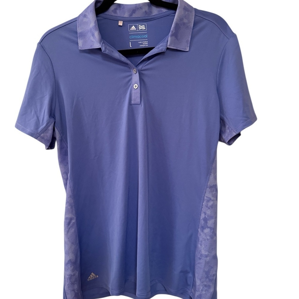 Adidas ClimaCool Polo in Light Blue Sz.L